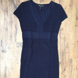 BCBG navy sweater dress